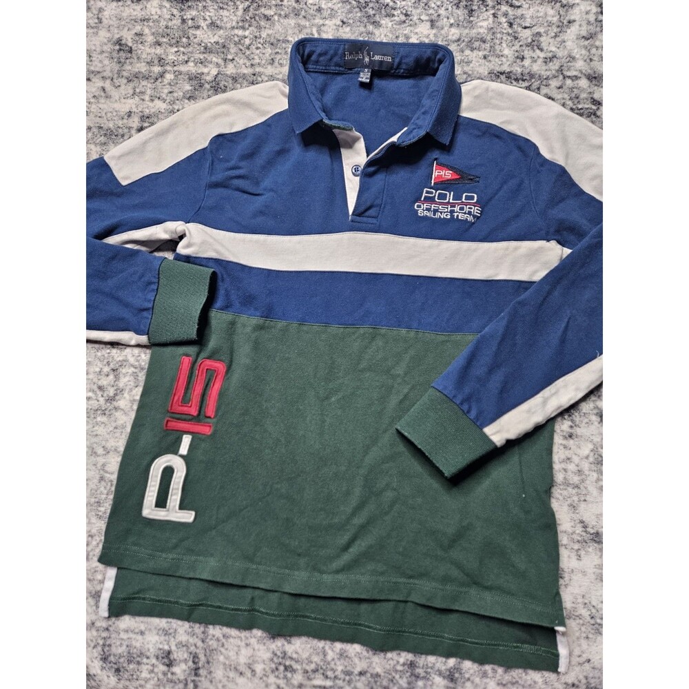 Polo Ralph Lauren Offshore Sailing Team Polo Men SZ Small P-15 Long Sleeve Rugby